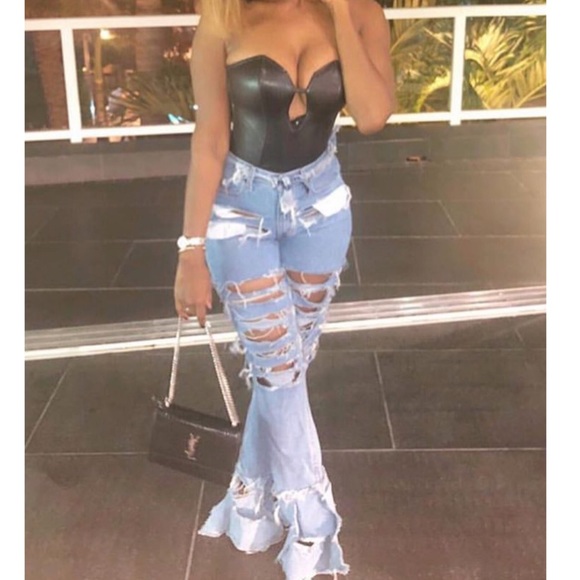 As Seen On Instagram Destroyed Denim, Waist 32 - Picture 4 of 8